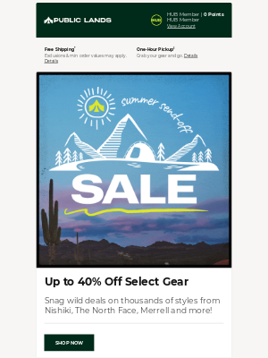 Public Lands - IT'S HERE! Up to 40% OFF sale 💸
