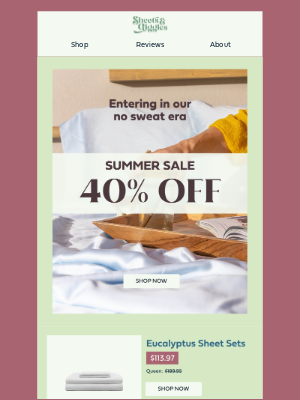 Sheets & Giggles - Summer Sale ☀️ 40% off