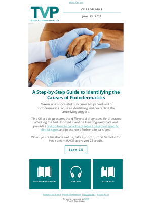 Todays Veterinary Practice - Step-by-Step Guide: Identifying the Causes of Pododermatitis