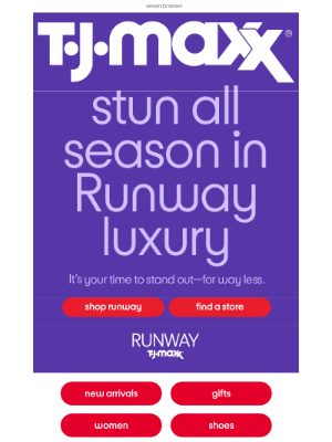 T.J. Maxx - NEW NOW: Runway deals​