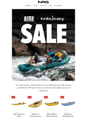 NRS - AIRE & Tributary Sale: Save Up To $597