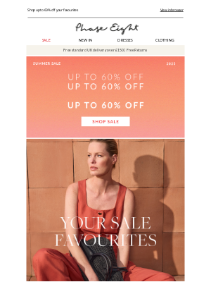 Phase Eight - Joseph, the sale styles on your radar