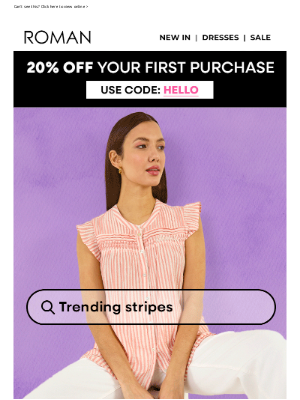 Roman Originals (United Kingdom) - Ready to stripe things up?