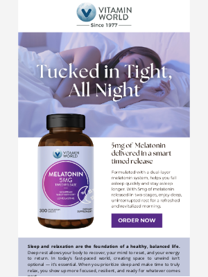 Vitamin World - 🌙 , Better Sleep Starts Tonight with BOGO 50% Off