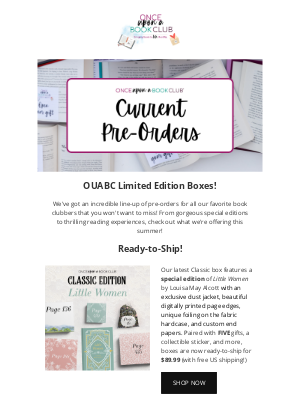 Once Upon A Book Club - Don't miss pre-ordering these incredible boxes! 📚