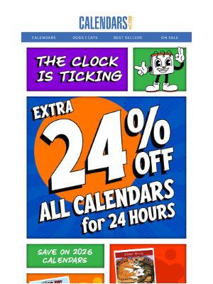 Calendars - Hey -- 2026 Calendar Sale STARTS NOW