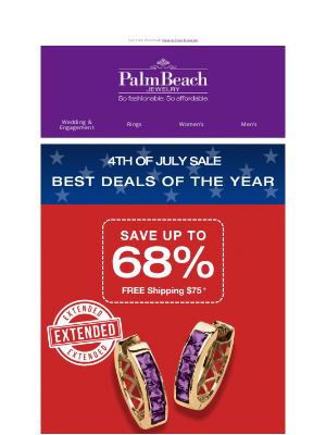PalmBeach Jewelry - 🎆July 4th Sale Extended! 🎆