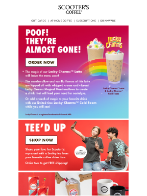 Scooter's Coffee - Don’t miss the magic! 🌈⭐🍀❤️