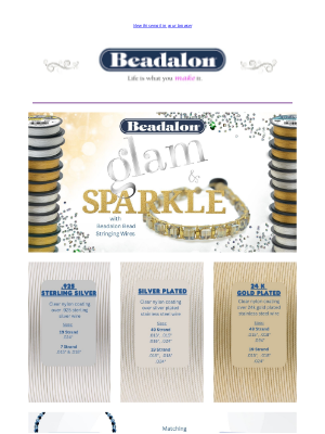 Beadalon - Glam & Sparkle - Fancy Beadalon Wires!