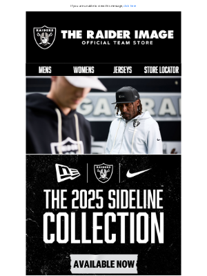 Oakland Raiders - Just Launched! The 2025 Sideline Collection is Here