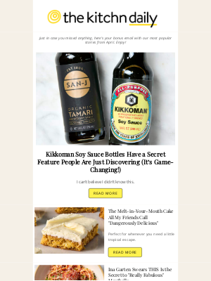 The Kitchn - Kikkoman Soy Sauce Bottles Have a Secret Feature People Are Just Discovering, The Melt-in-Your-Mouth Cake All My Friends Call 