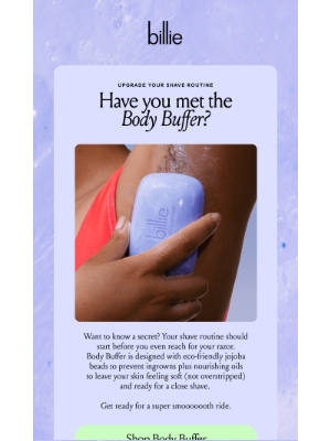 Billie - Add Body Buffer to your shave routine 👀