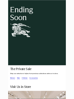 Burberry (United Kingdom) - The Private Sale is ending soon