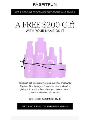 FabFitFun - This $200 Mystery Bundle Isn’t For Sale…