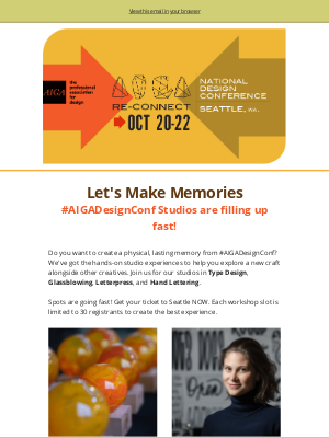 AIGA - #AIGADesignConf Studios are LIVE ✨ Claim Your Spot!