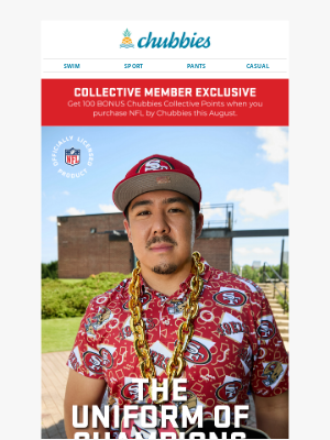 Chubbies - New NFL by Chubbies Gear? Yes Please.
