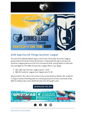 Memphis Grizzlies - Summer League is Almost Here 😎🏖