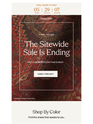 Ruggable - 25% off is rolling on outta here.