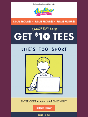 Threadless - ⚠️ Code Expiring: Tees for $10 ⚠️