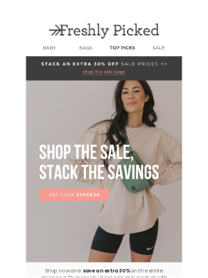 Freshly Picked - 🌟STACK YOUR SAVINGS: Extra 30% Off Sale Page!🌟