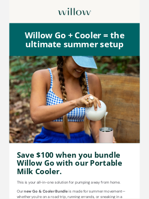 Willow Pump - 🚨 Just dropped: Your pump-anywhere bundle is here
