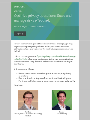 OneTrust - Is your privacy program built to scale?