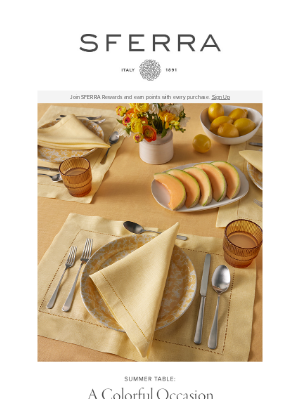 SFERRA - A Vibrant Tablescape