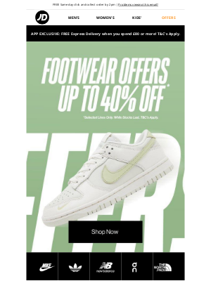 JD Sports (Australia) - Up to 40% off sneakers is happening right now