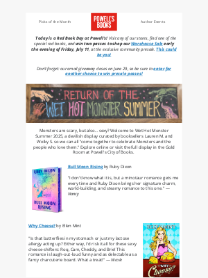 Powell's Books - 🧌❤️‍🔥 WET HOT MONSTER SUMMER RETURNS