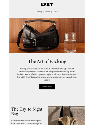 Lyst - The Art of Packing, Mastered