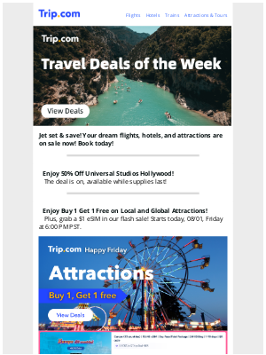 Trip Network - Get 50% Off Universal Studios Hollywood!
