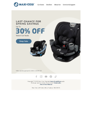 Maxi-Cosi - 48-Hours Remaining: Select Car Seats Up to 30% OFF!