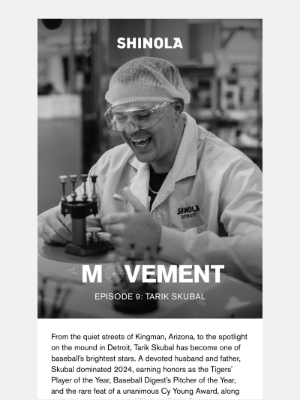 Shinola - Tarik Skubal Joins The Movement