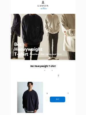 Mens LANVIN en Bleu (Japan) - 【素材が生む魅力】上品な“ヘビーウェイト”シリーズ