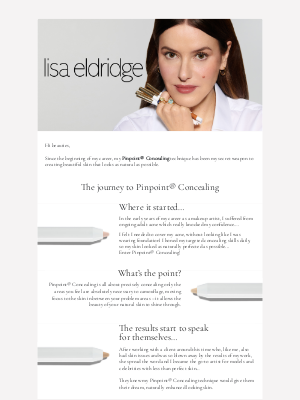 Lisa Eldridge - The journey to Pinpoint® Concealing...