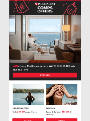 The Independent - WIN a luxury cruise worth over £5,000 ☀️🚢