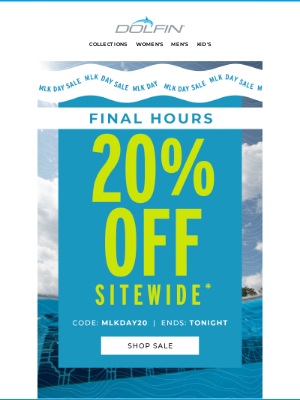 Dolfin Swimwear - FINAL HOURS to Save 20% OFF!