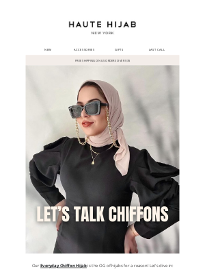 Haute Hijab - Let's talk chiffons 💅