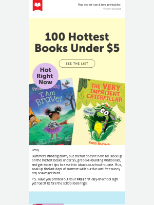 Scholastic - 100 Hottest Books Under $5
