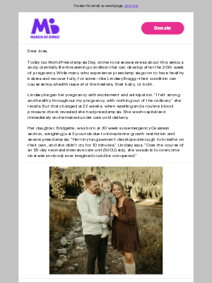 March of Dimes - 💜 Lindsey & Bridgette’s story 💜