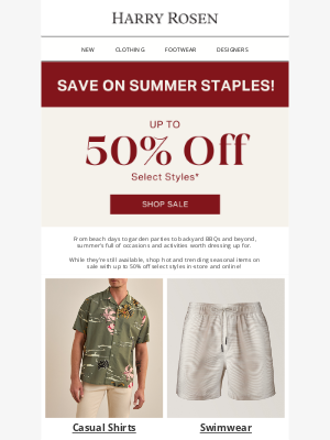 Harry Rosen - ☀️ Summer is here, is your wardrobe ready?