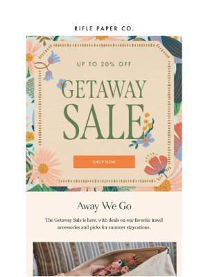 Rifle Paper Co. - Up to 20% Off The Getaway Shop ✨