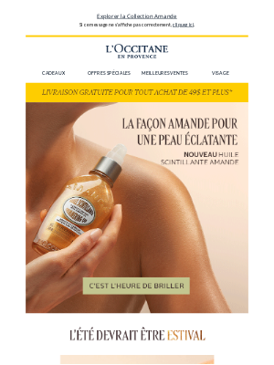 L'Occitane (Canada) - Nouveauté Amande: Version Scintillante