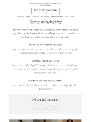 The White Company - Some important updates