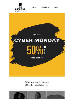 Brooklyn Industries - Best Monday EVER! 50% Off