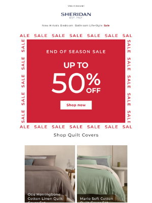 Sheridan (Australia) - Save up to 50% on winter warmers