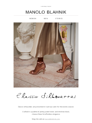 Manolo Blahnik - Classic Silhouettes | New Styles to Shop Now