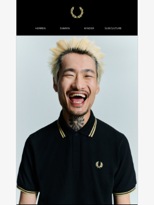 Fred Perry (United Kingdom) - Das Fred Perry Shirt in Schwarz Champagne