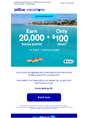 JetBlue Airways - Marilyn, 20,000 bonus points + only $100 down starts now! ⏳