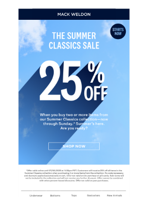 Mack Weldon - Pssst: 25% off starts now.